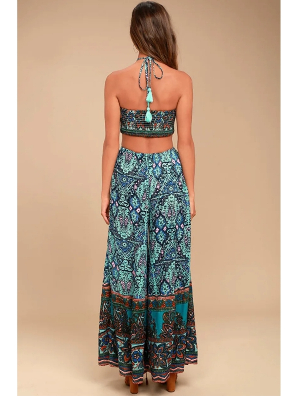Free People Maribelle Wide Leg Jumpsuit Size Medium - Picture 3 of 12